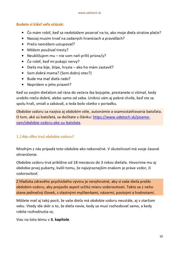 Obdobie vzdoru – ako ho zvládnuť? Príručka pre rodičov. - Image 4